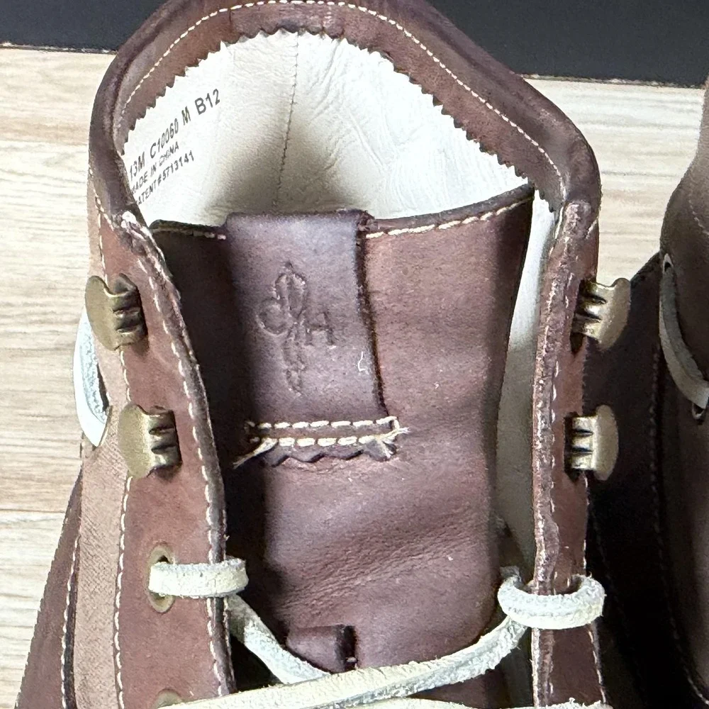 Cole Haan Chukka Boots Mens Size 13 Brown White Yacht Club Leather Preppy C10060